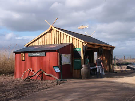 Wood clad fishermans shed - Slimbridge